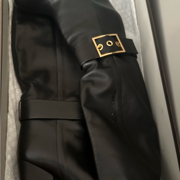 GUCCI LEATHER KESHA KNEE HIGH BOOTS - Picture 4 of 4